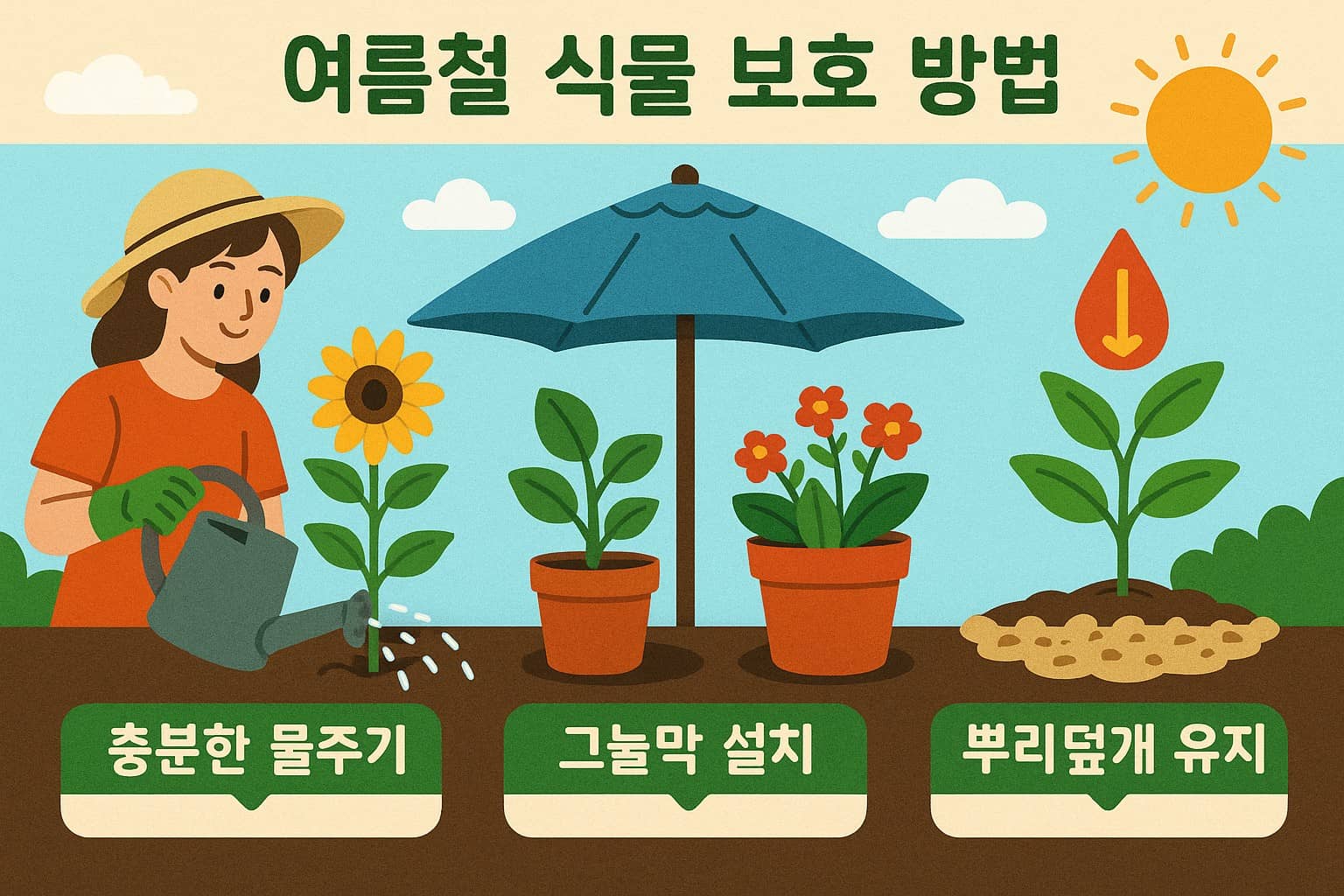 여름철 식물 보호 방법