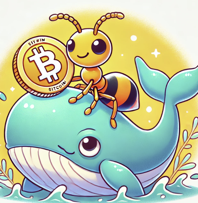 비트코인 시장, 고래 투자자와 개미 투자자의 모습