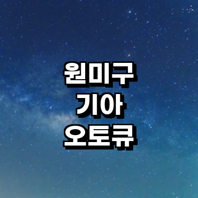 부천 원미구 기아 오토큐