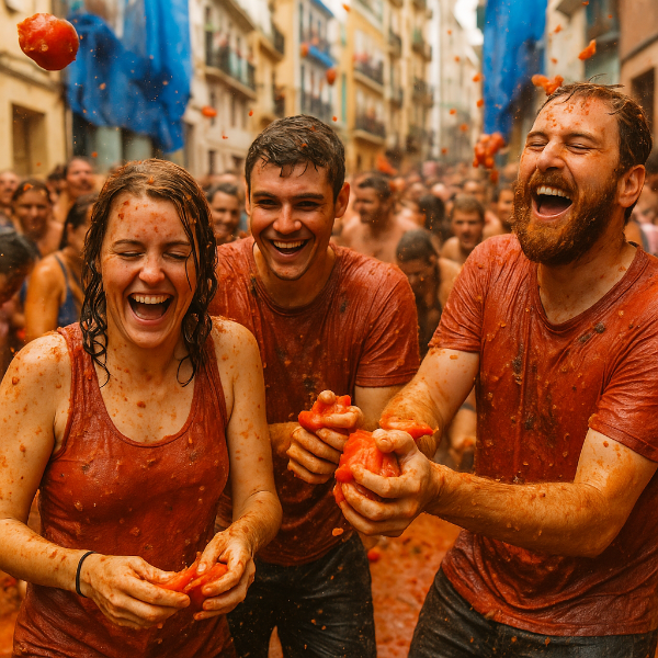 스페인 라 토마티나 축제 관련 사진