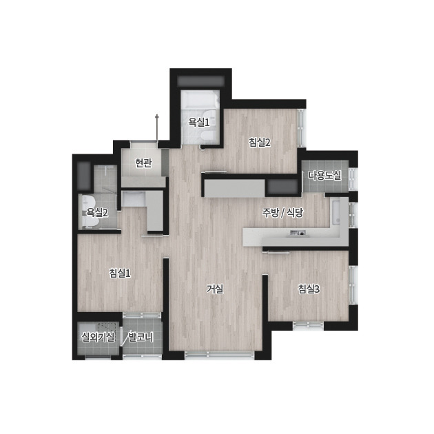 더샾 라비온드 - 59D 평면도