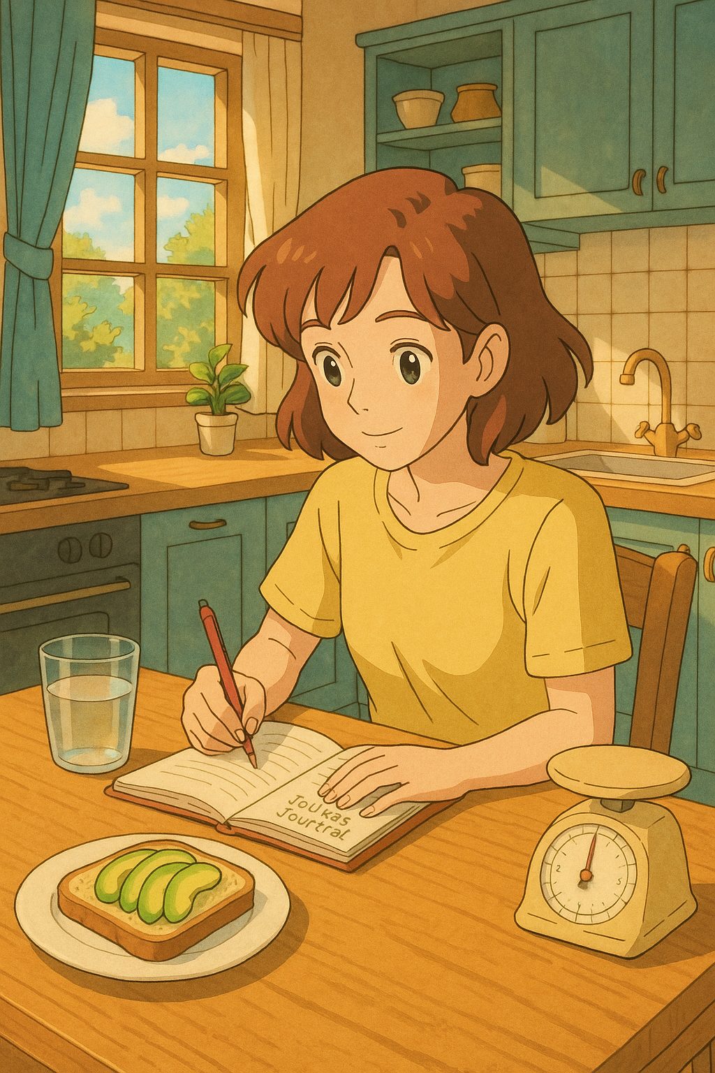 다이어트 일기를 쓰는 사람