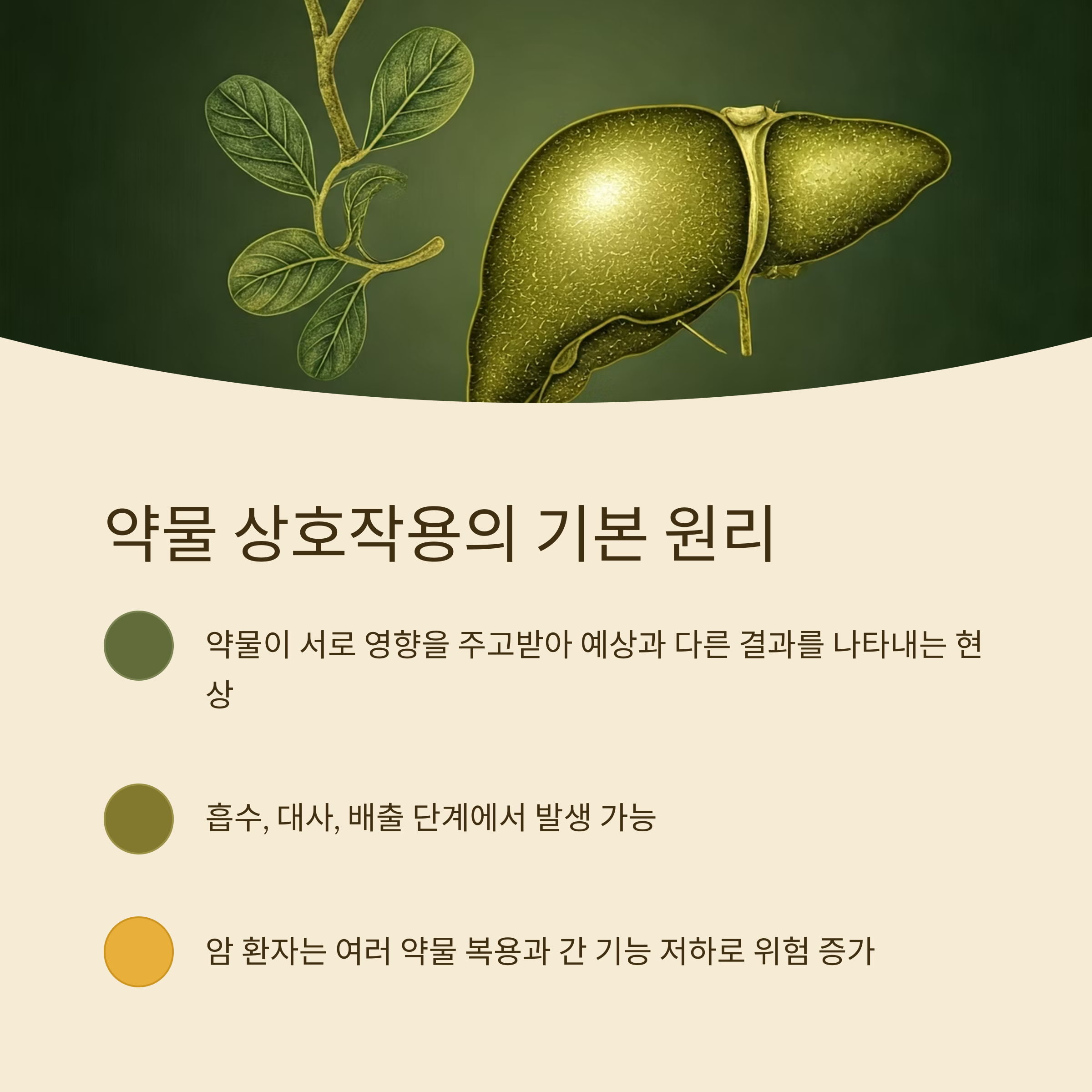 암환자 영양제 상호작용