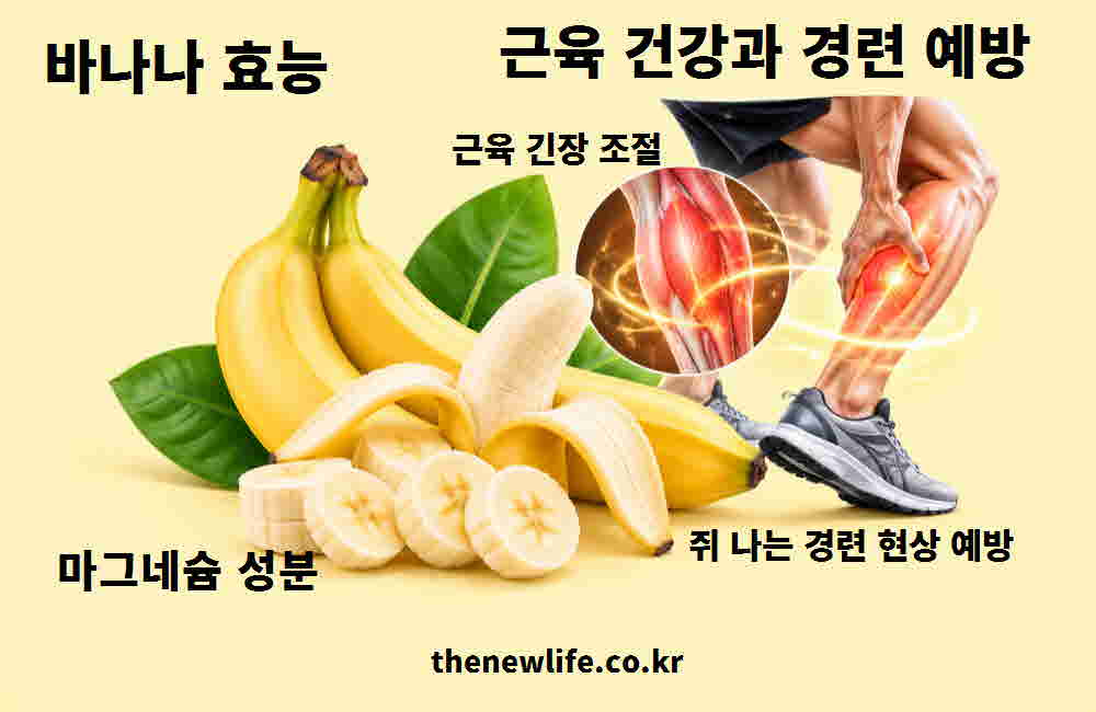 바나나 효능 근육 건강 경련 예방
