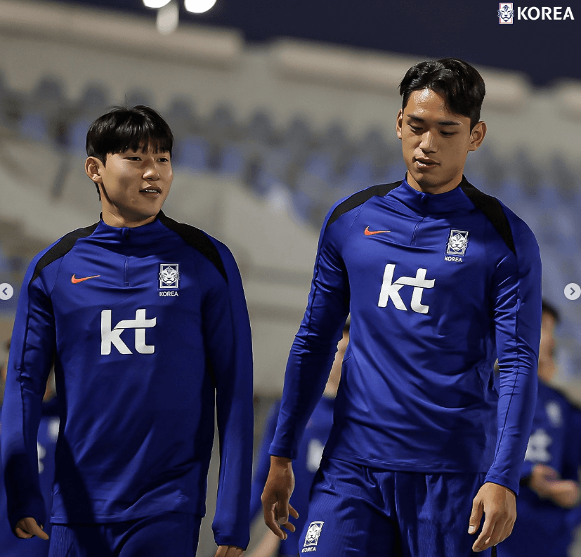 쿠웨이트전 무료 중계 경기 일정과 관련하여 훈련중인 대표팀 선수들