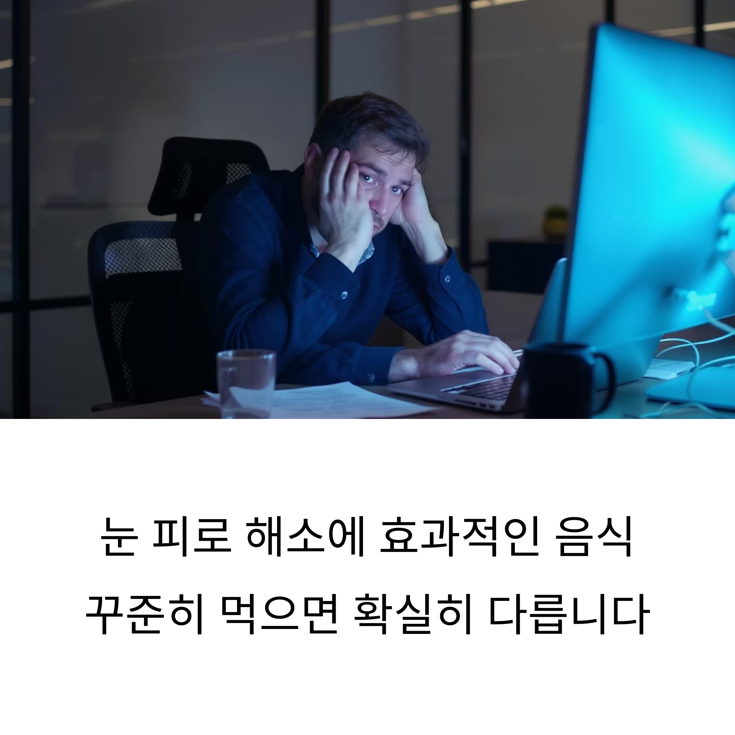 눈 피로 해소에 효과적인 음식