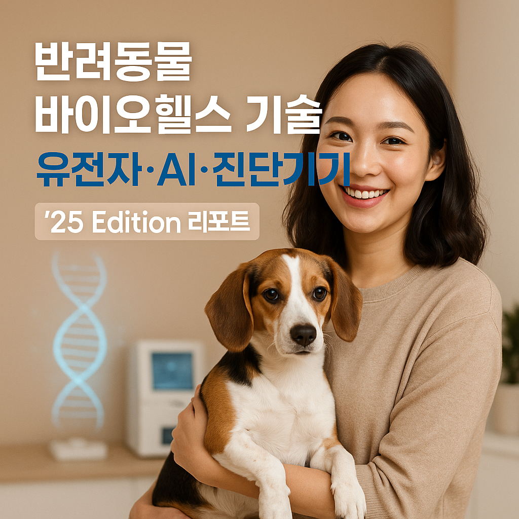 반려동물 바이오헬스 기술 ｜ 유전자&middot;AI&middot;진단기기 &rsquo;25 Edition 리포트