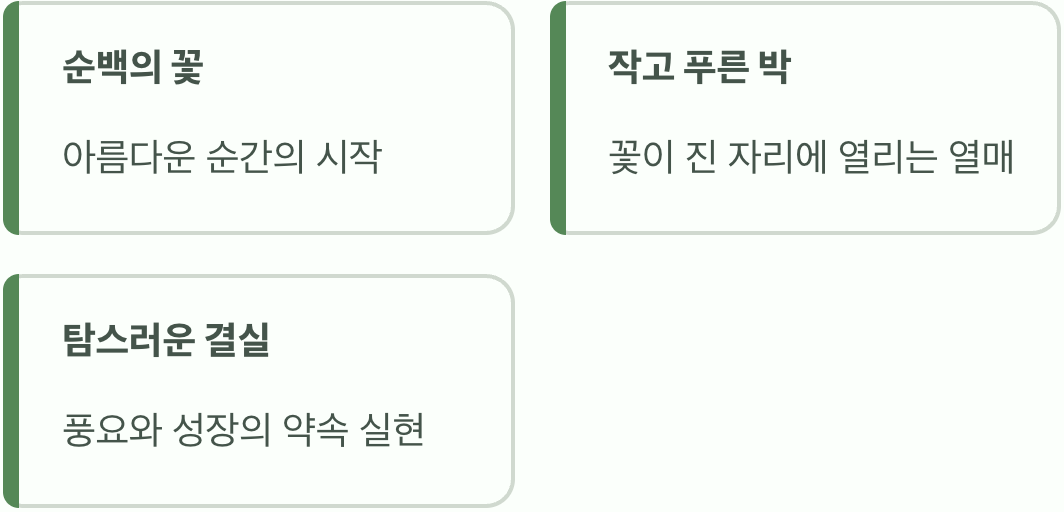 풍요로운 결실을 향한 약속