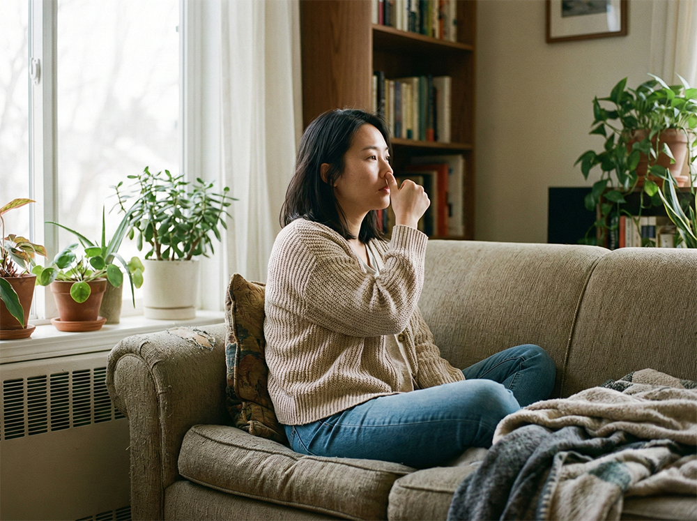 한쪽 코막힘, 비주기, 교대성 코막힘, 코막힘 원인, 비염 자가진단