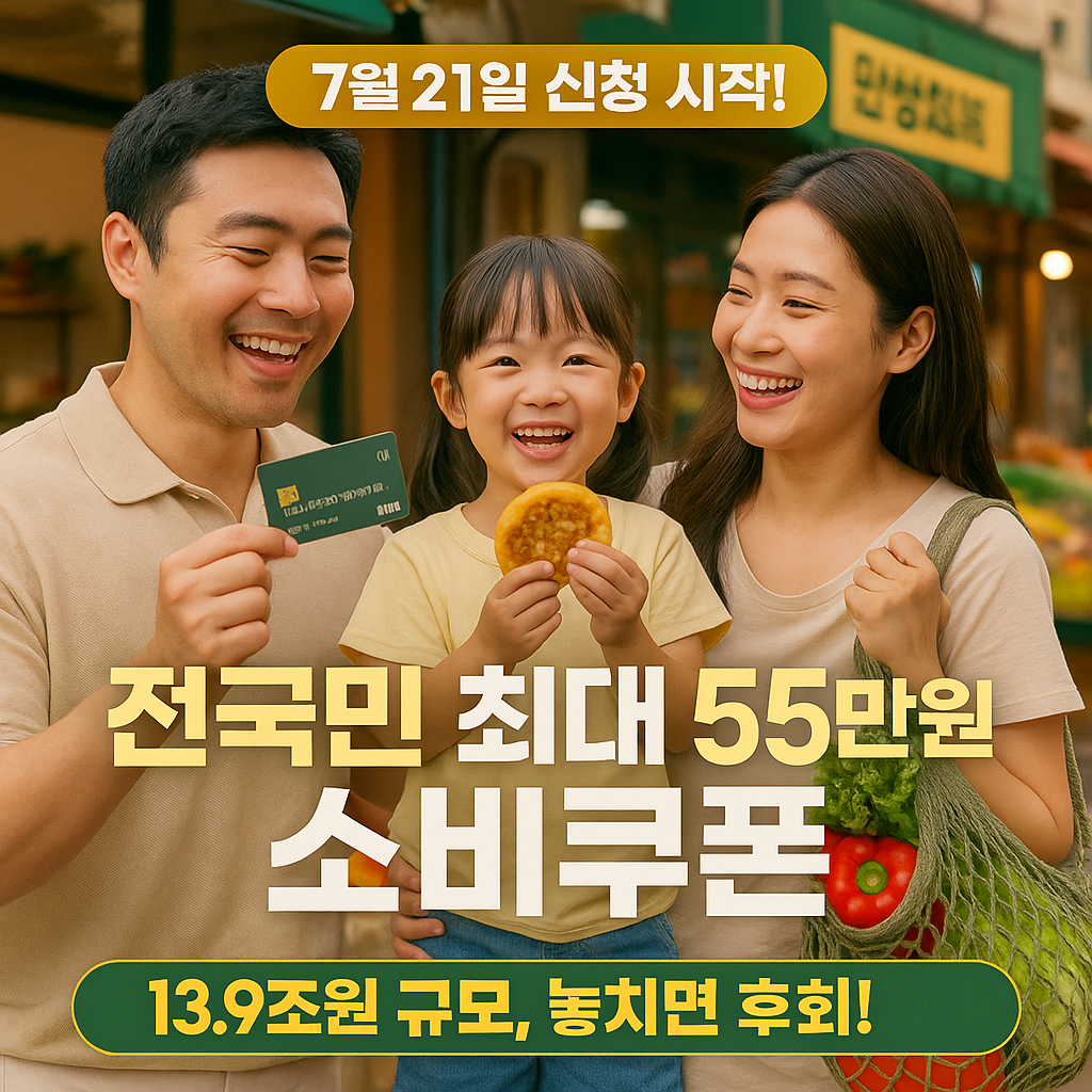 2025년 민생회복 소비쿠폰 신청 완전정리
