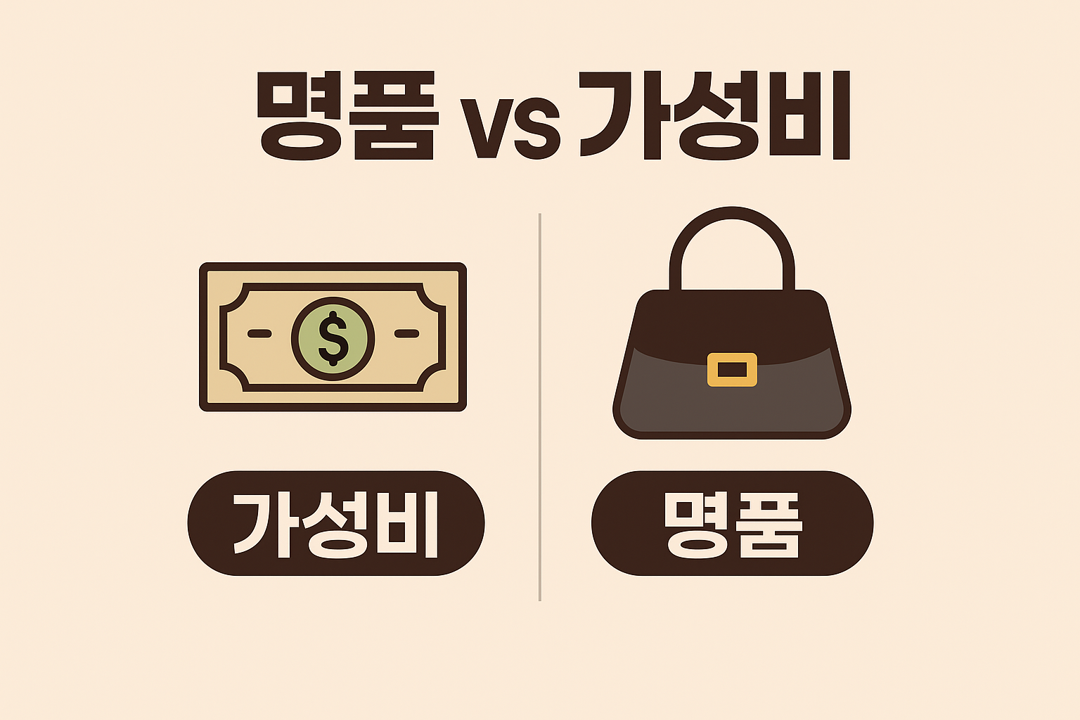 명품 대신 가성비 브랜드 활용법