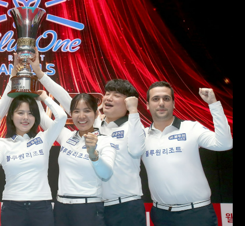 PBA팀리그 블루원리조트 프로당구선수들