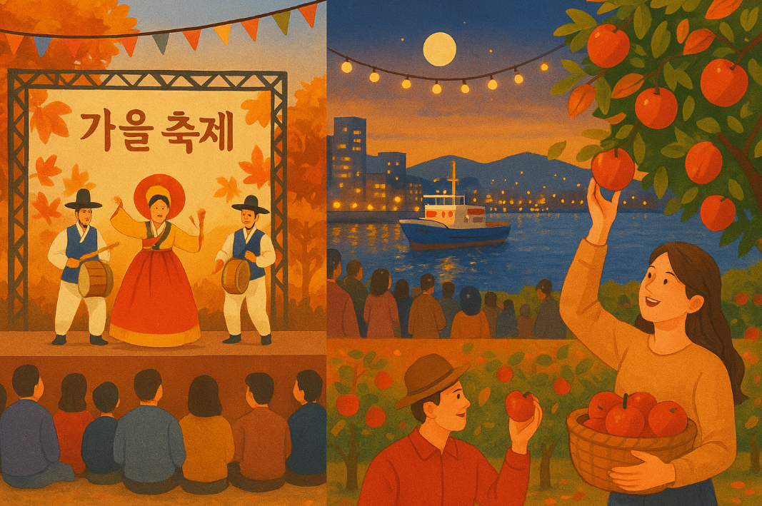 가을 축제 전경