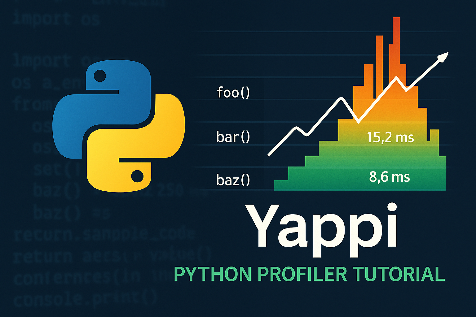 Yappi Python profiler tutorial thumbnail with performance analysis graphics