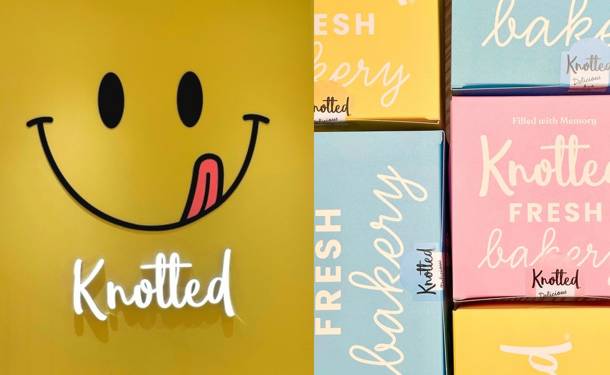 노티드 스마일 로고와 패키지 이미지