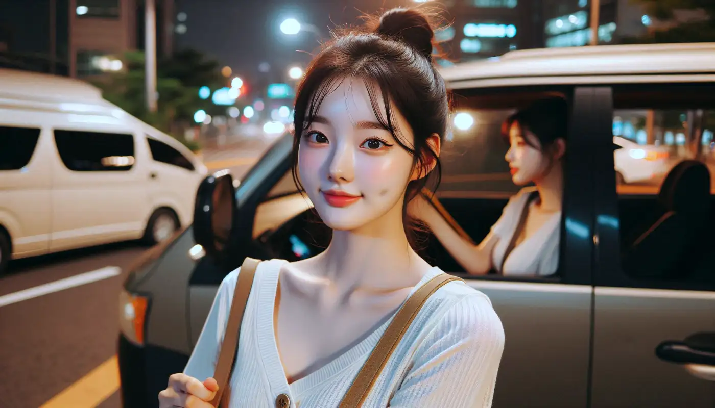 신한-쏠-트래블-체크카드-사용법을-알아보는-여성의-모습