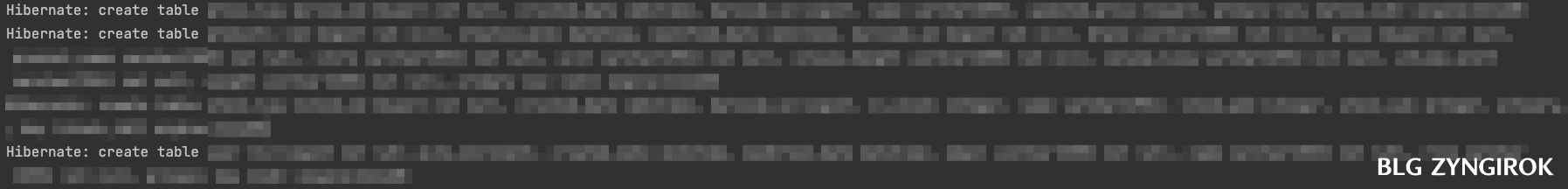 intelliJ에서-애플리케이션-실행시-자동으로-작동하는-hibernate-모습이다.