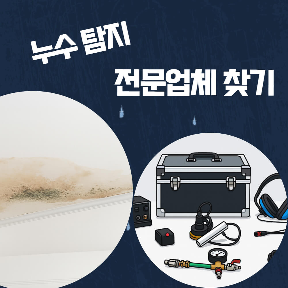 누수탐지 전문업체 찾기