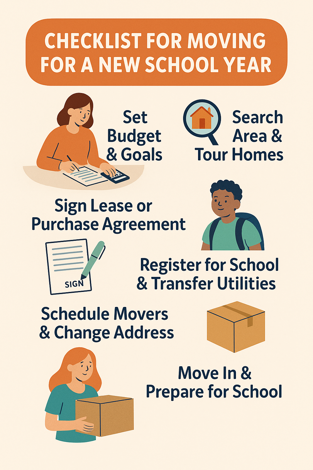 신학기 이사를 위한 체크리스트