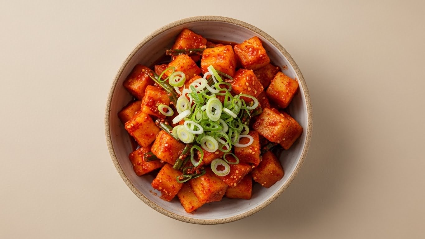 석박지 깍두기 담그는법