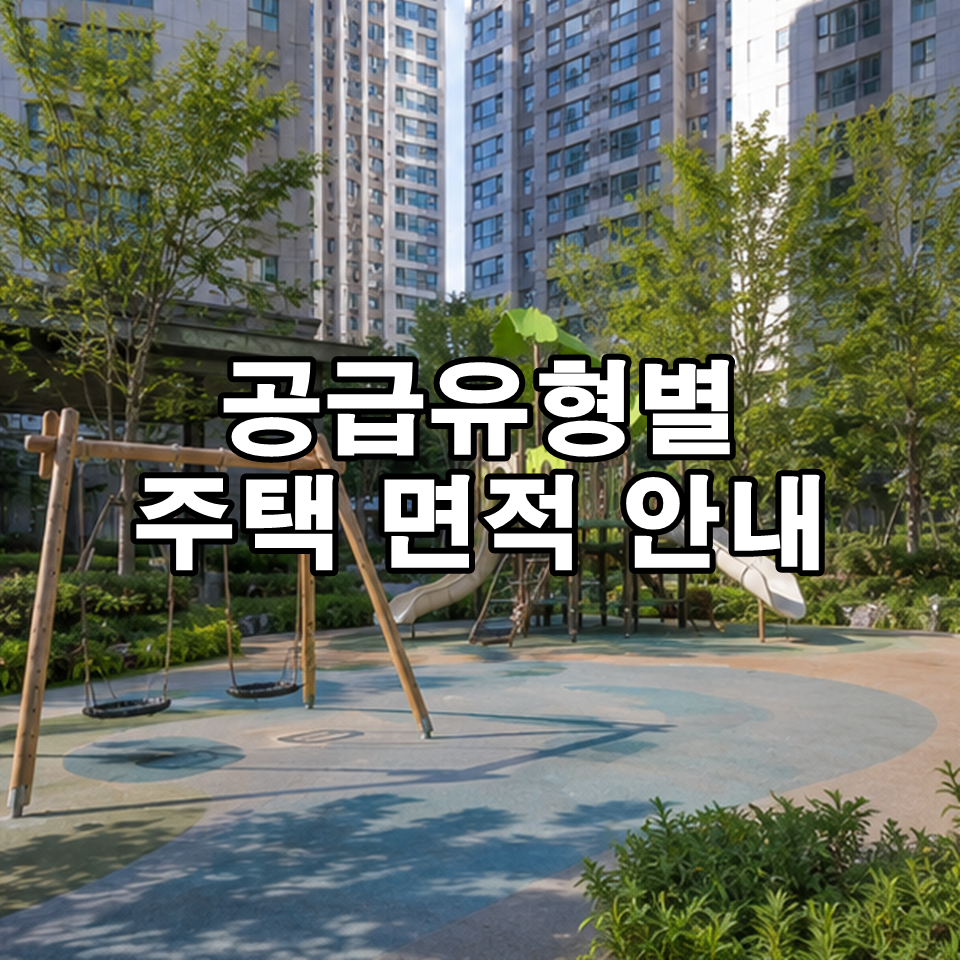 공급유형별 주택 면적 안내