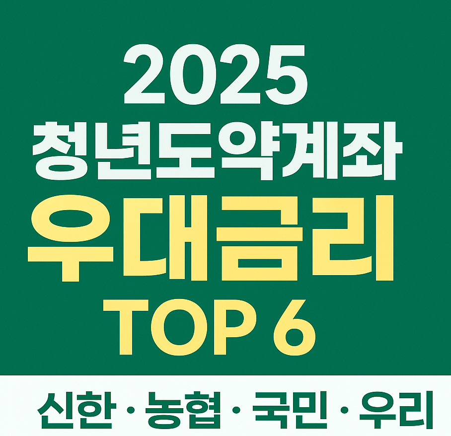 2025 청년도약계좌 은행별 우대금리 총정리