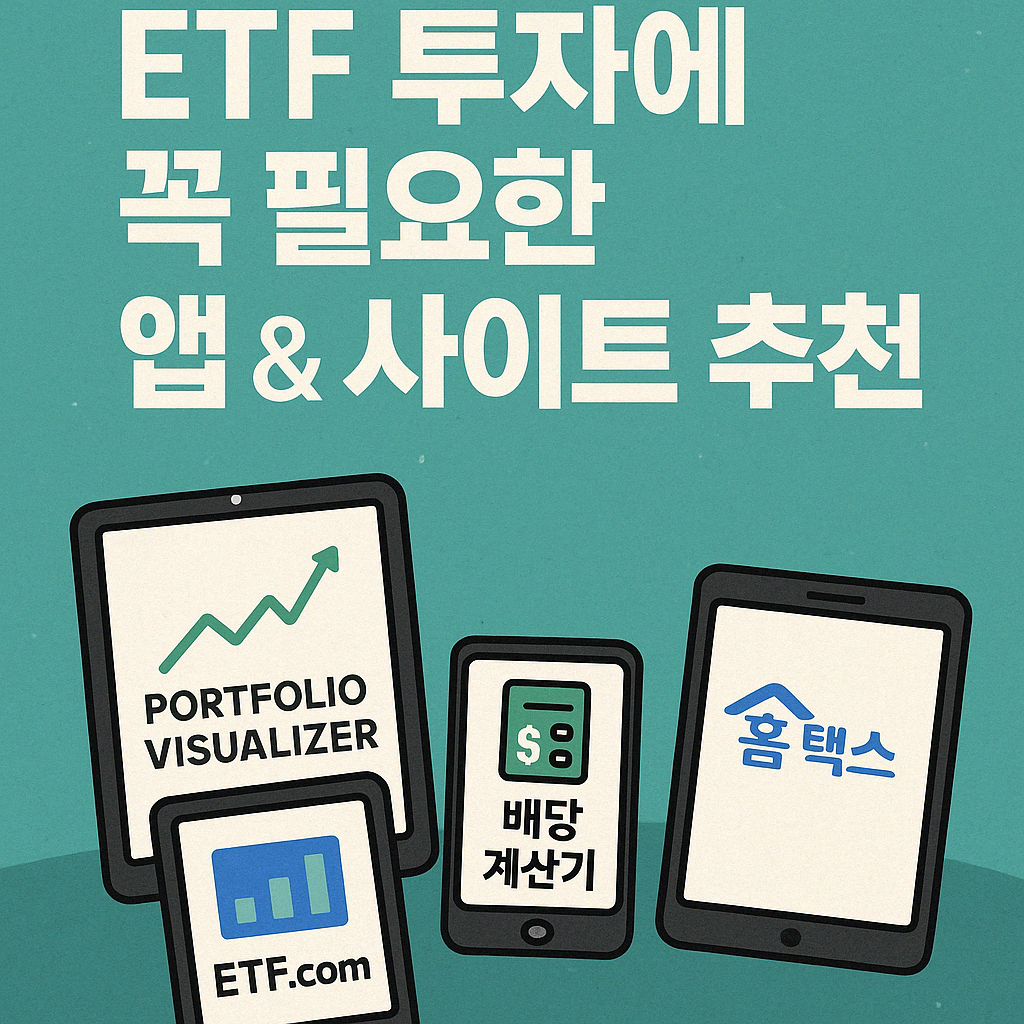 ETF 투자에 꼭 필요한 앱 &amp; 사이트 추천 예시 이미지