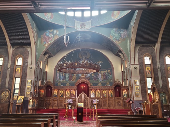 정교회 서울 성 니콜라스 대성당 성전 안 사진