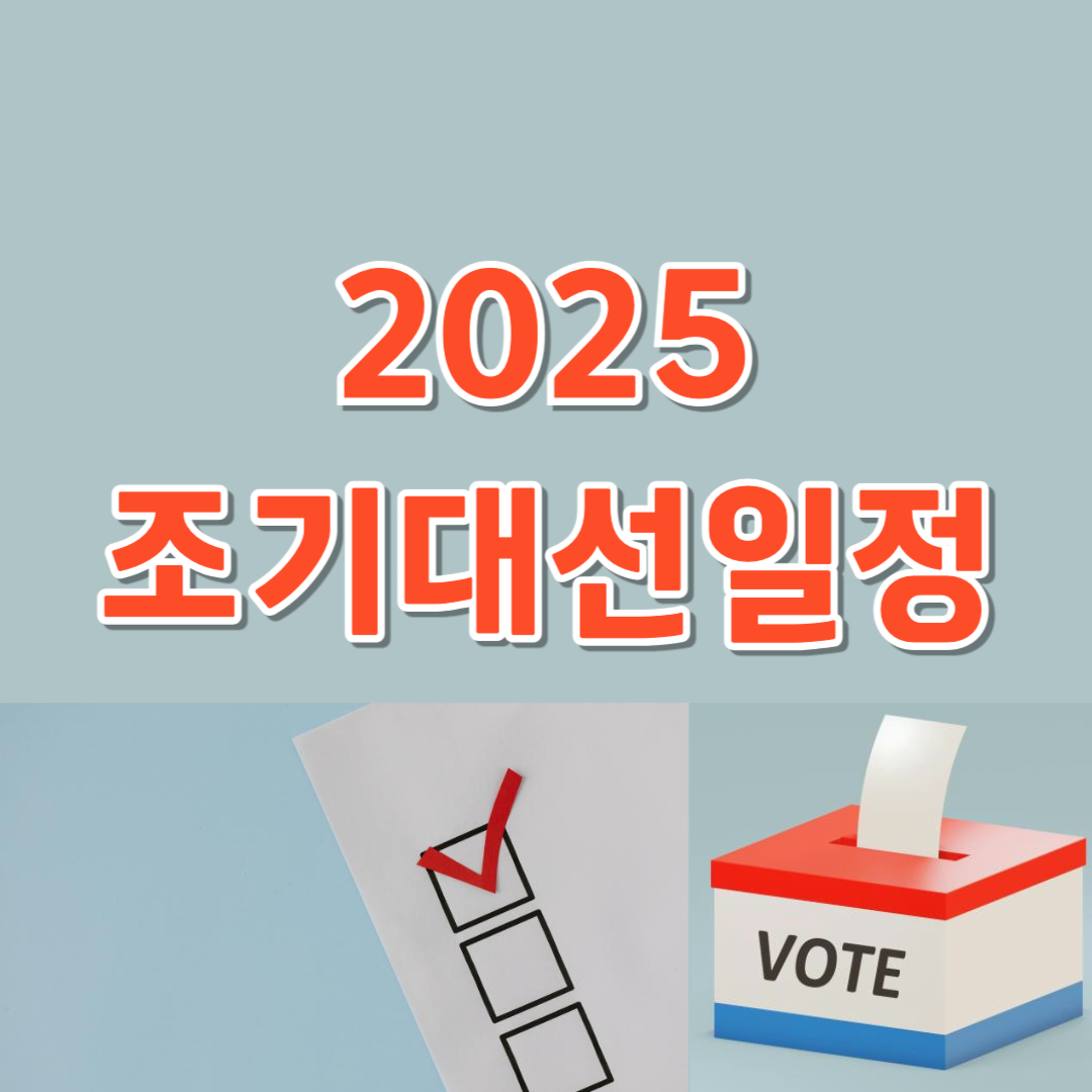 조기 대선 일정