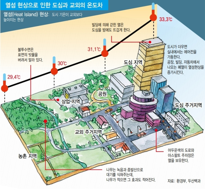 도시열섬현상이란? 여름을 뜨겁게 만드는 도시의 숨겨진 온도