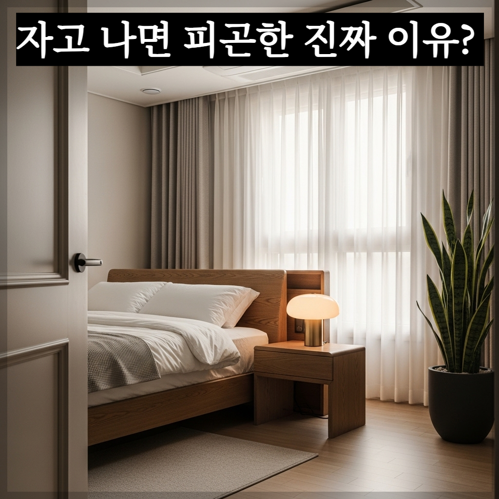 풍수적으로 안정적인 배치를 한 현대적인 한국 아파트의 고급스러운 침실 인테리어 전경