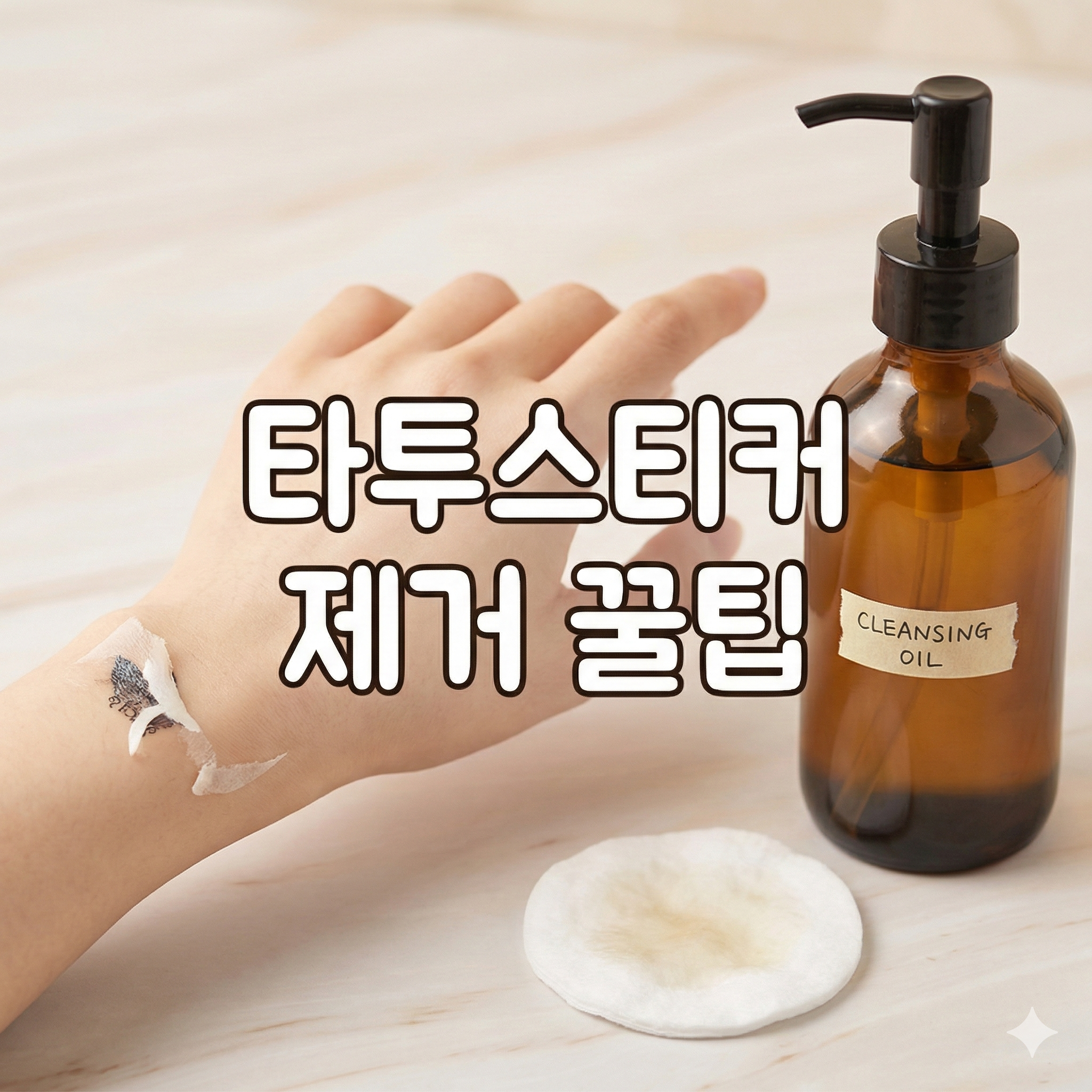 타투스티커 제거 완벽 가이드: 피부 자극 없이 깨끗하게 지우는 5가지 방법