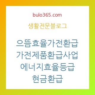 으뜸효율가전환급, 가전제품환급사업, 에너지효율등급, 현금환급