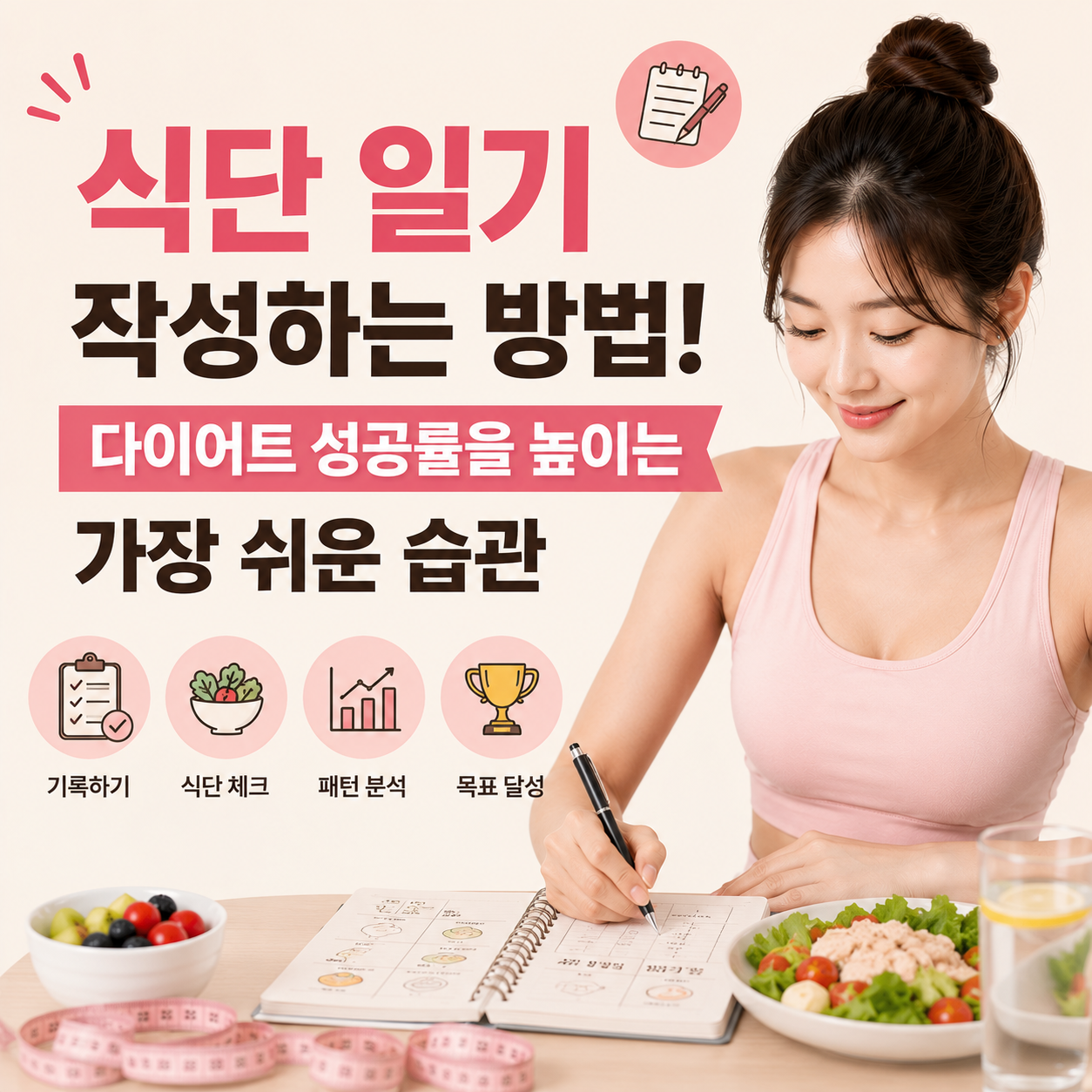 식단 일기 작성하는 방법