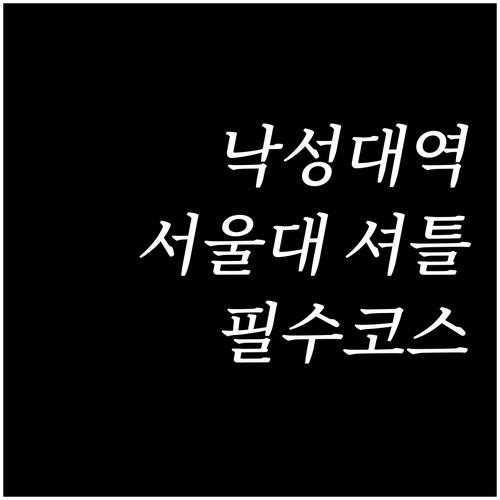 낙성대역 4번 출구 서울대 마을버스 ..