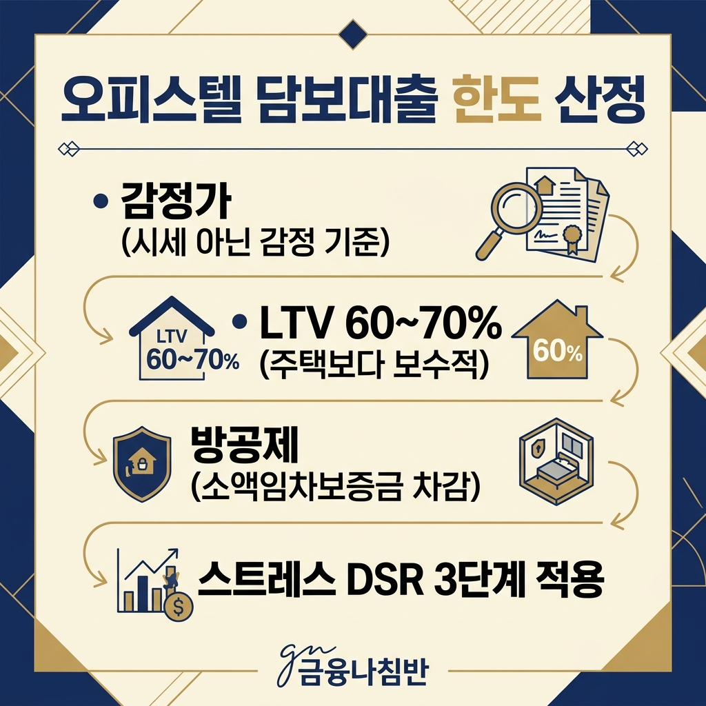 오피스텔 담보대출 한도 산정
