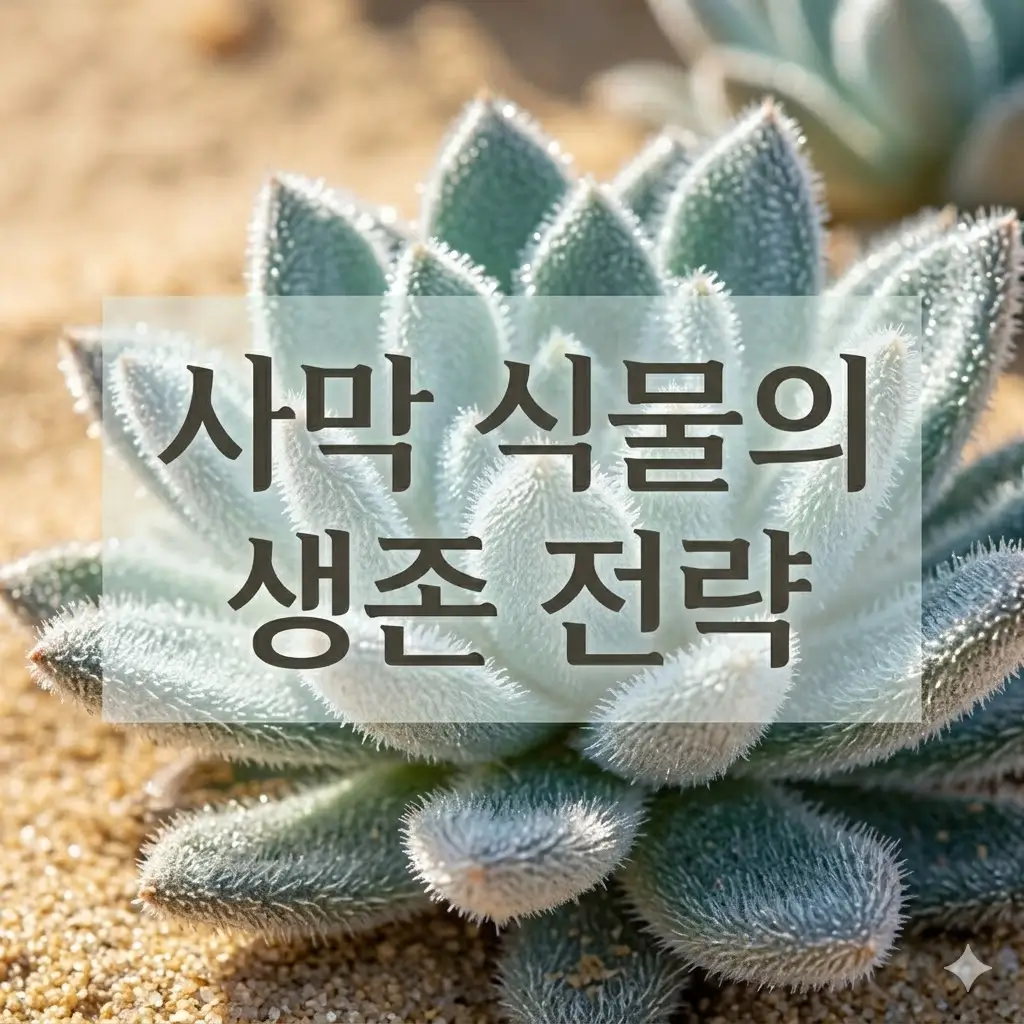 사막 식물이 강한 햇빛 아래서 타지 않는 이유