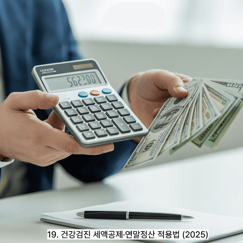 19. 건강검진 세액공제&middot;연말정산 적용법 (2025)