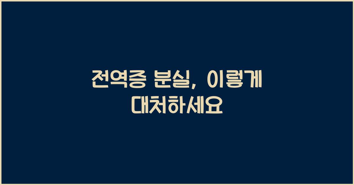 전역증 분실