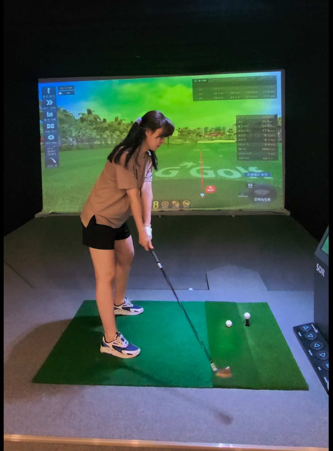 골프 초보자 스윙