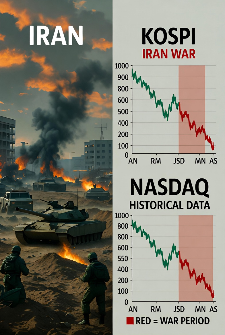 이란 전쟁에서 코스피와 나스닥의 전망 추이