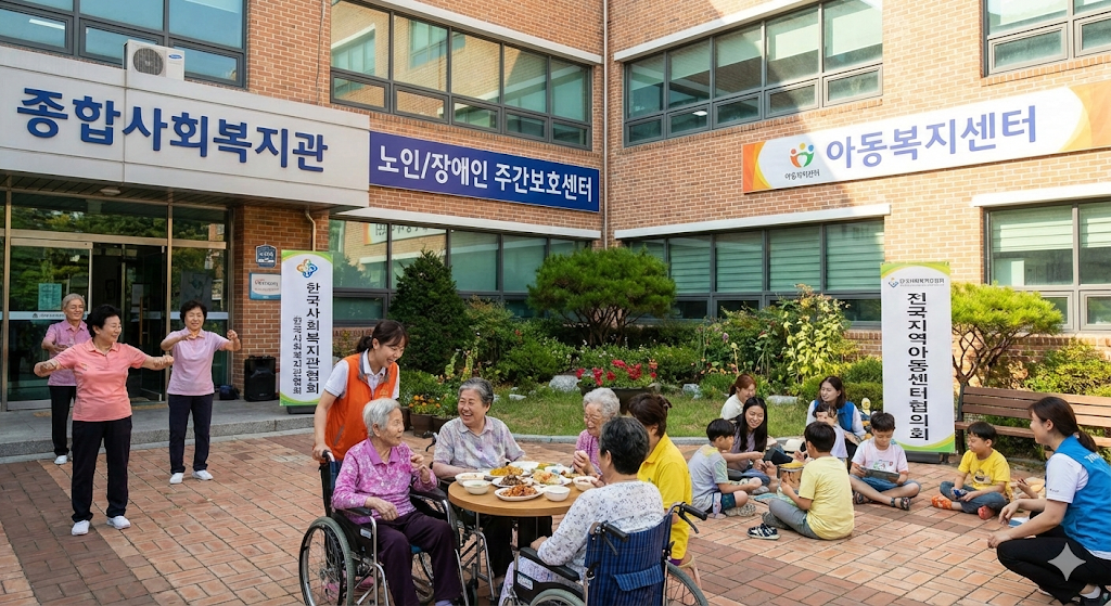 종합사회복지관,노인/장애인 주간보호센터,아동복지센터