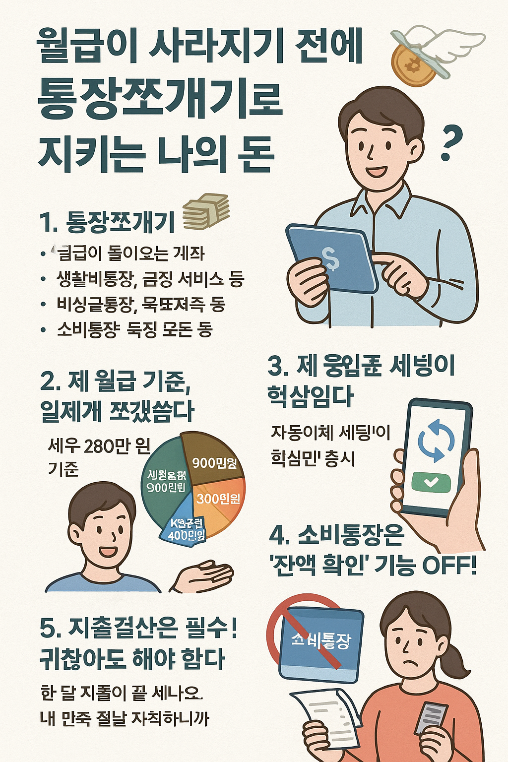 월급이 사라지기 전에! 통장쪼개기로 지키는 나의 돈
