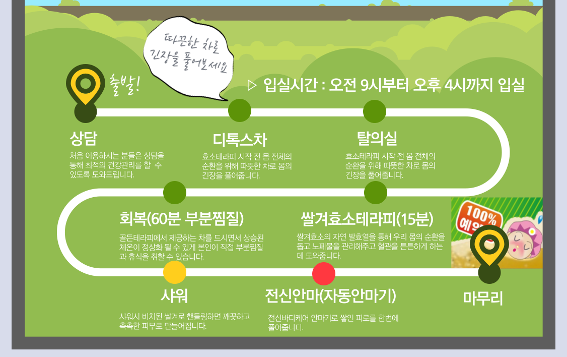 쌀겨효소찜질
