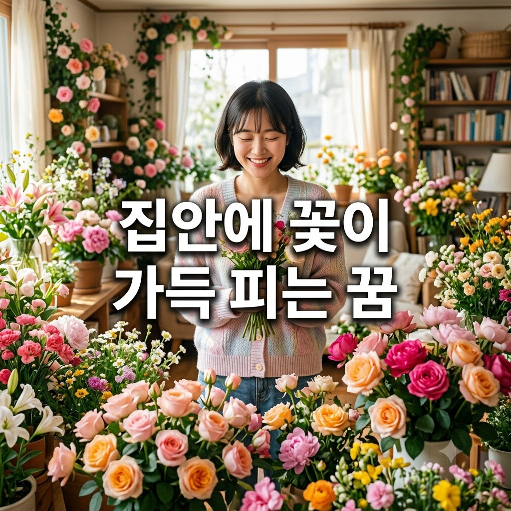 집안에 꽃이 가득 피는 꿈