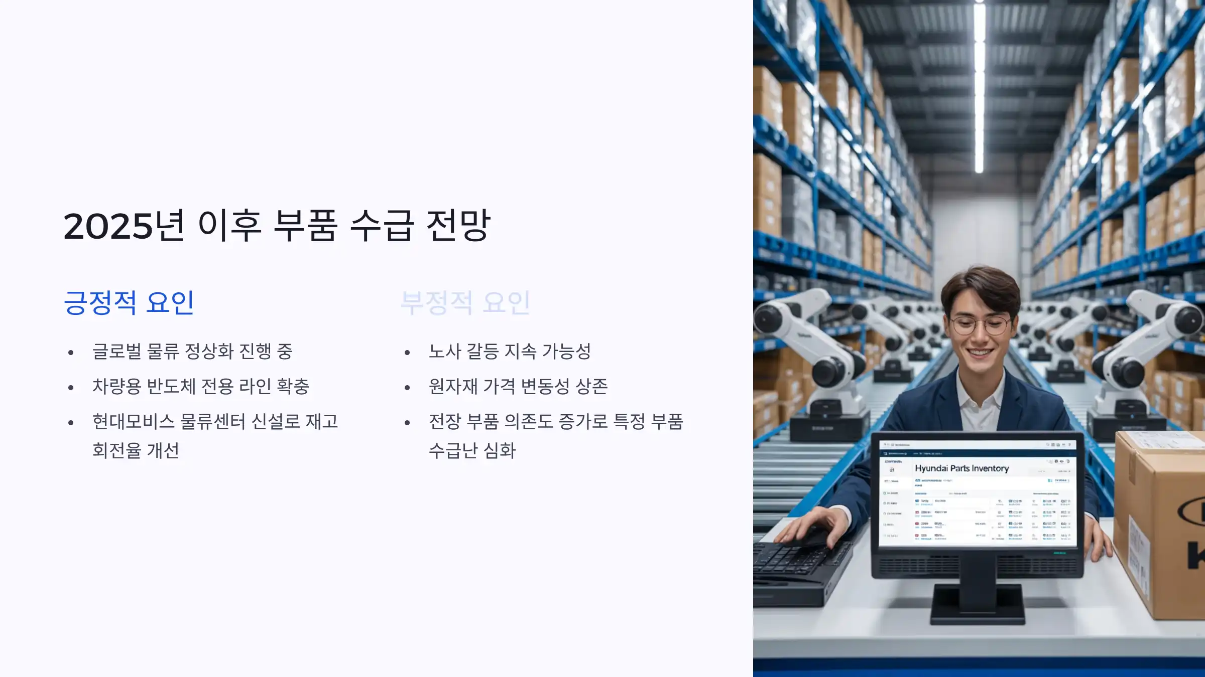 2025년 이후 부품 수급난 전망