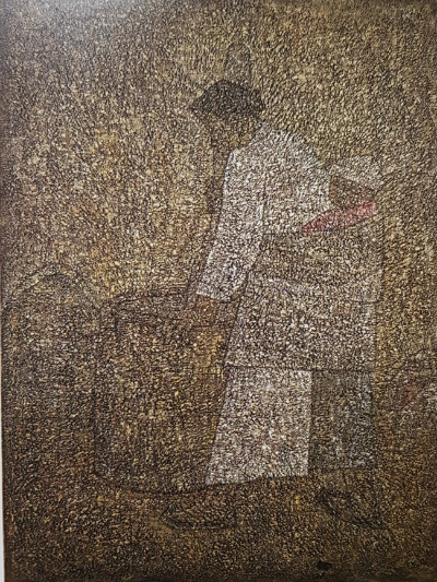 박수근작가&amp;#44; 절구질하는 여인&amp;#44; 1950년대 작품