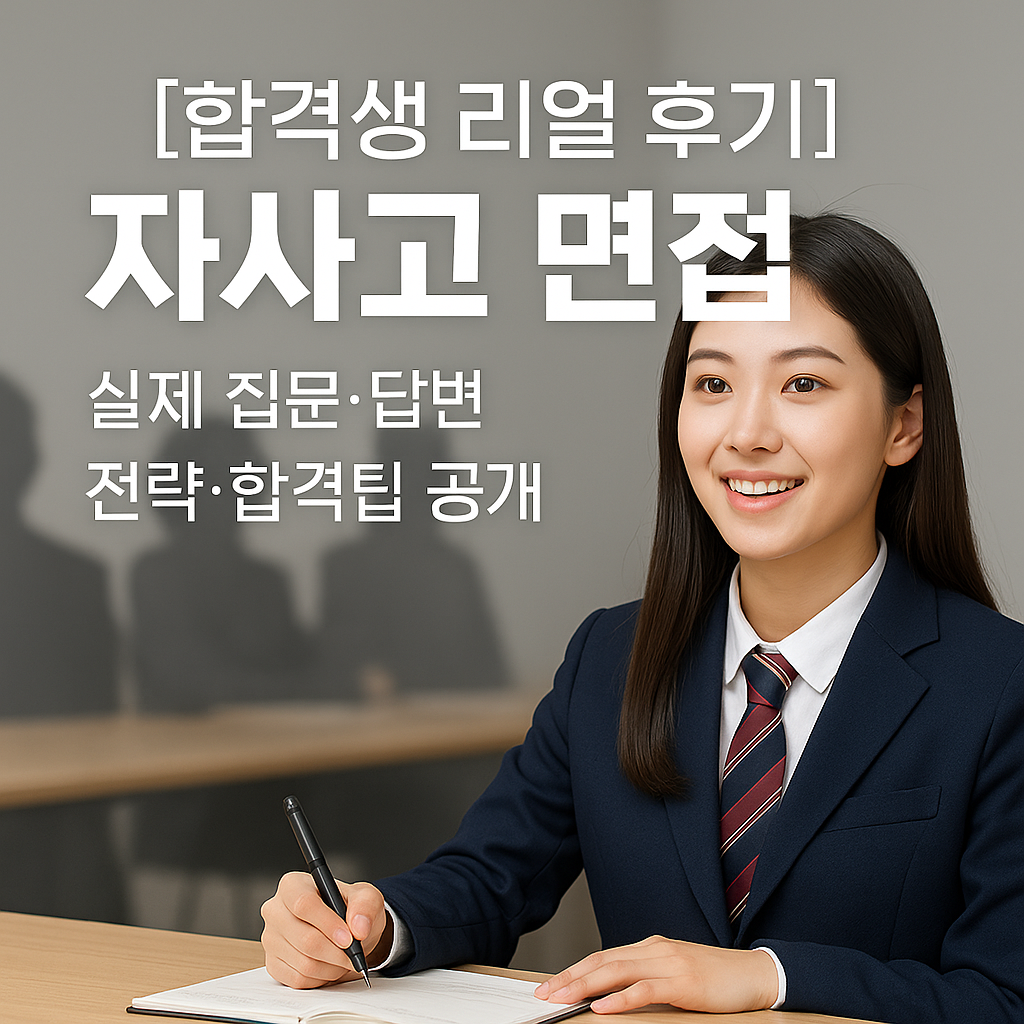 [합격생 리얼 후기] 자사고 면접 ｜ 실제 질문·답변 전략·합격 팁 공개