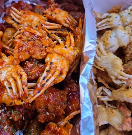 영덕-대게닭강정-미니크랩튀김