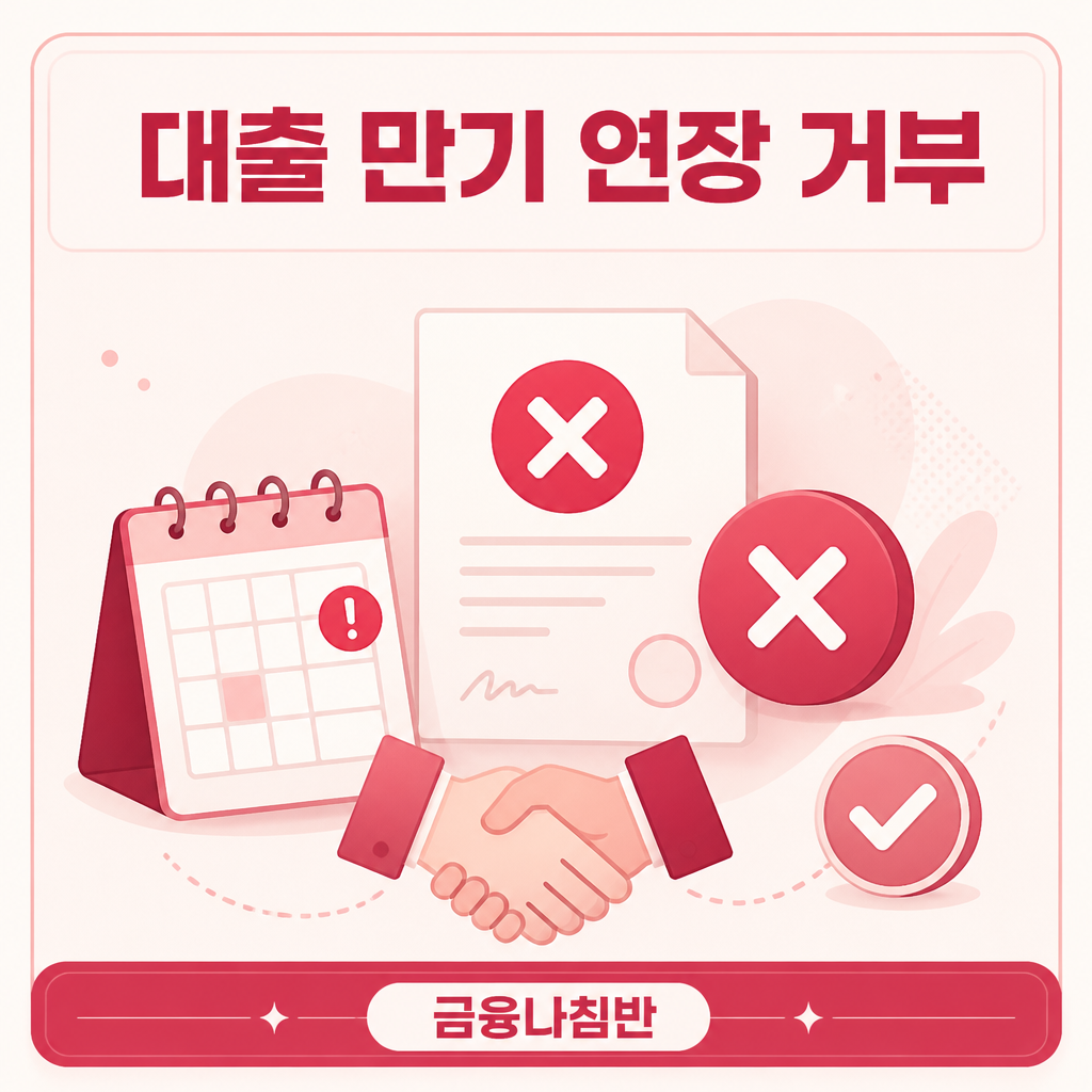 대출 만기 연장 거부 거절